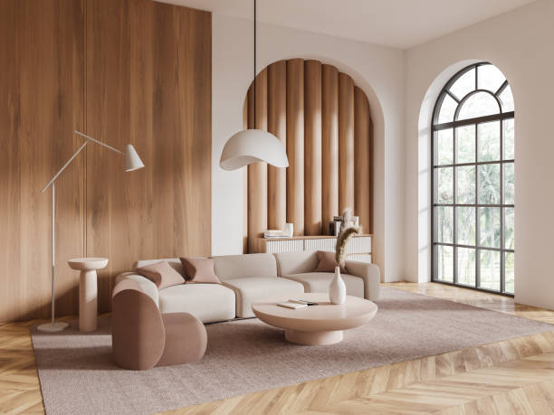 istock White and wooden living room corner with sofa 1551399681