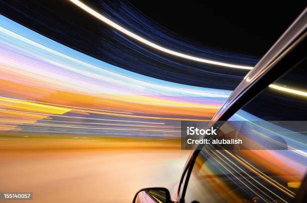 Speed In Urban Scene Stock Photo - Download Image Now - Blurred Motion, Abstract, Car