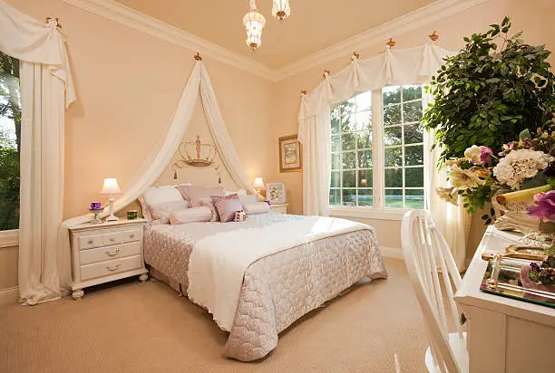Photo of Lovely queen themed bedroom in residential home.