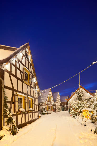 istock Christmas Street At Night 155140515