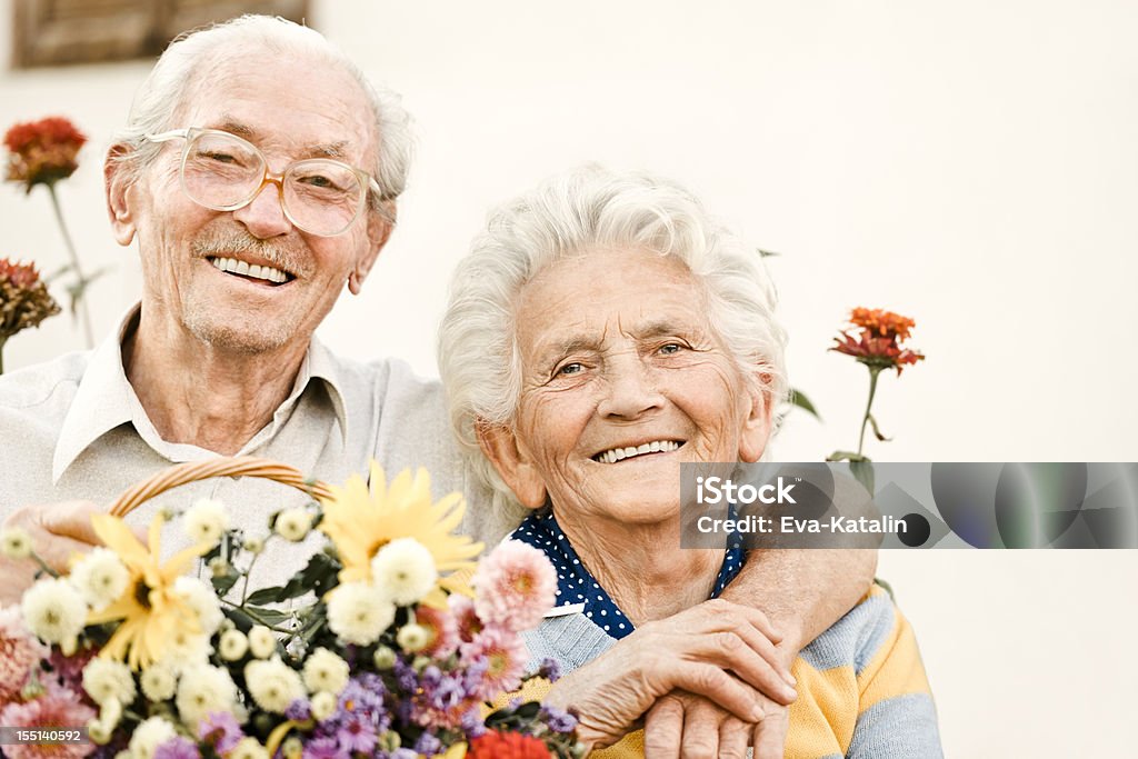 Heureux couple âgé - Photo de Troisième âge libre de droits