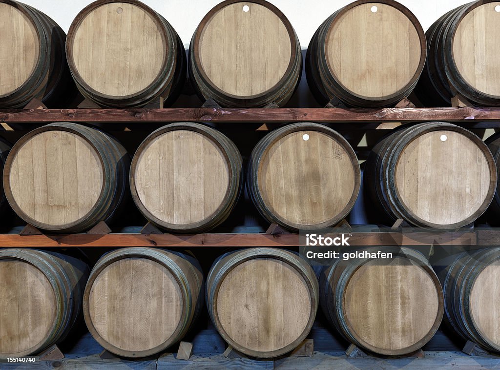 Winery oak, barrels at a Bodega on Lanzarote  Art And Craft Stock Photo