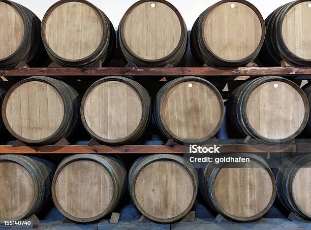 Winery Oak Barrels At A Bodega On Lanzarote Stock Photo - Download Image Now - Art And Craft, Atlantic Islands, Austrian Culture