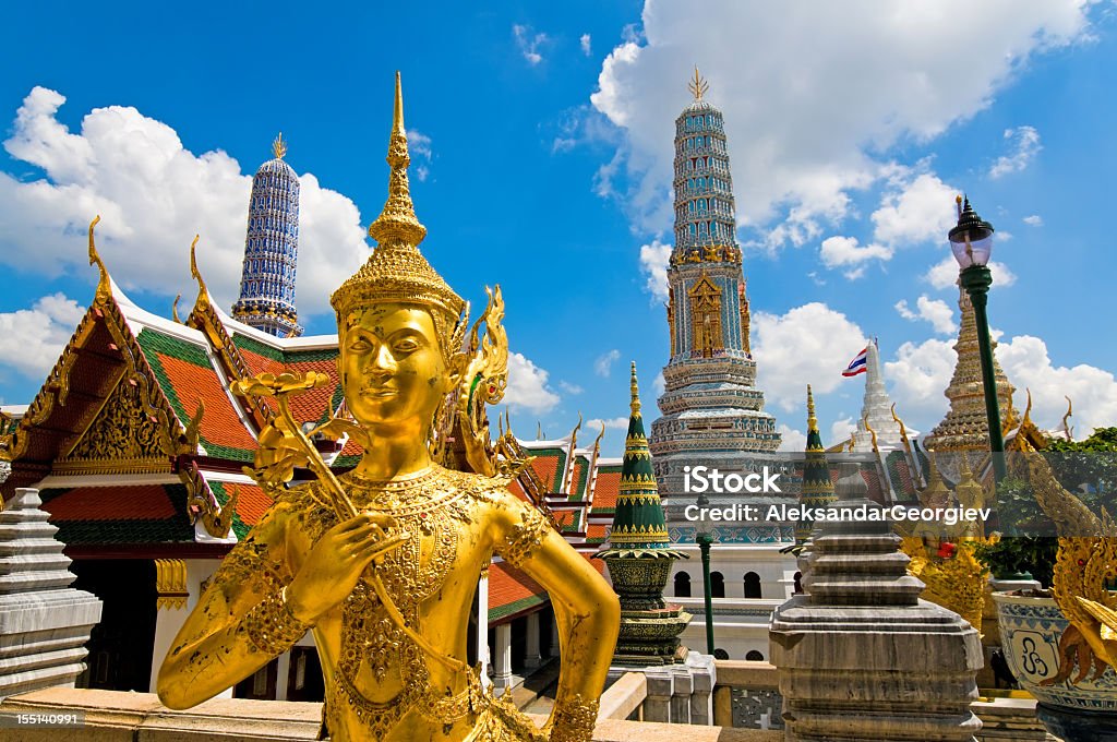 Buddha-Statue im Grand Palace, Thailands - Lizenzfrei Bangkok Stock-Foto