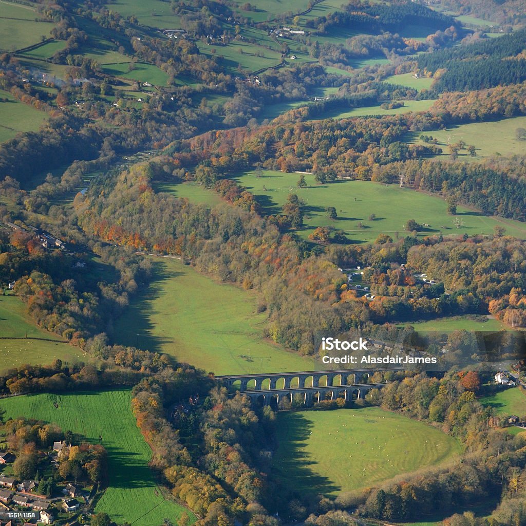 Chirk Viadukt und Aqueduct - Lizenzfrei Aquädukt Stock-Foto