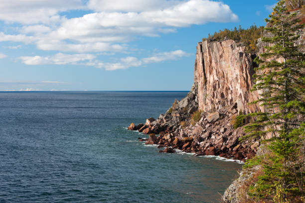 istock Sea cliff overlooking Lake Superior. 155141235
