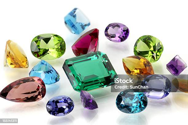 Variadosstencils Gemstones - Fotografias de stock e mais imagens de Joias - Joias, Gema Preciosa, Turmalina