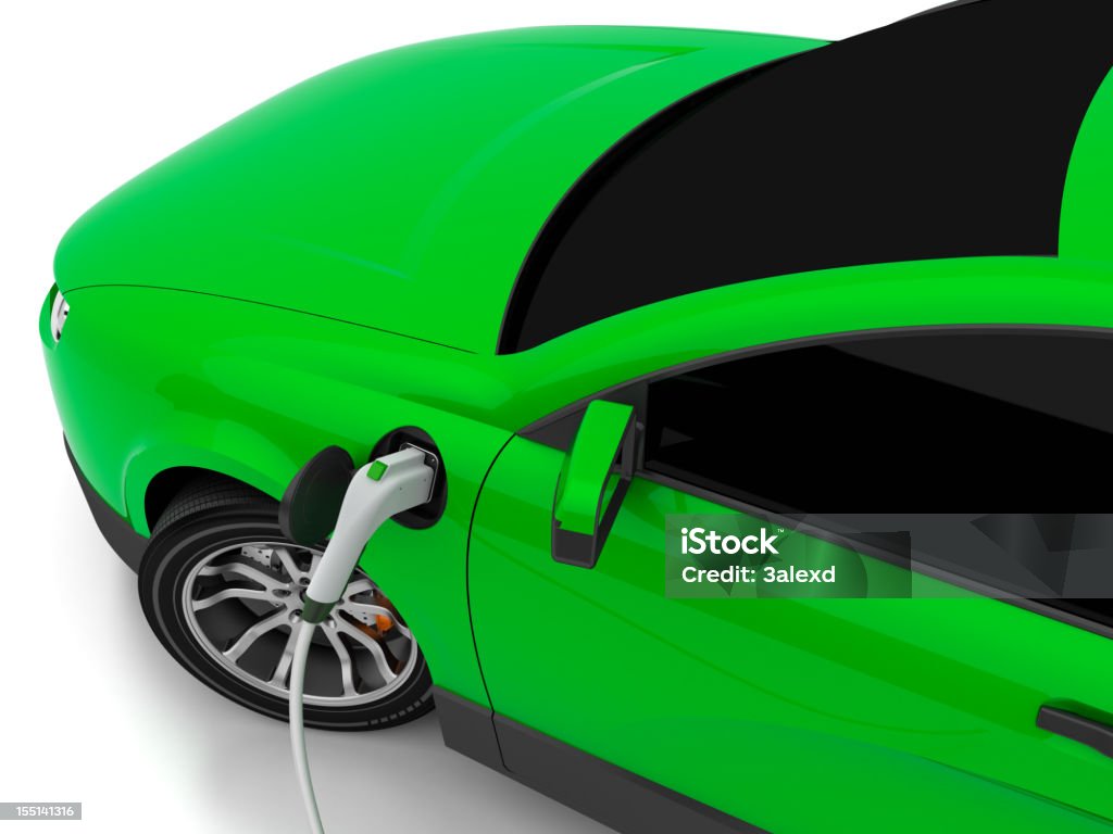 Electric car - Lizenzfrei Elektro-Fahrzeug Stock-Foto