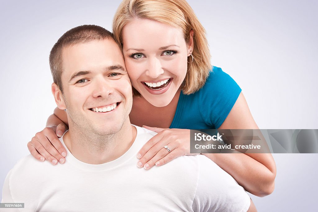 Loving Playful Couple  20-29 Years Stock Photo