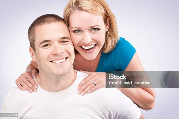 Loving Playful Couple Stock Photo - Download Image Now - 20-29 Years, 25-29 Years, Adult