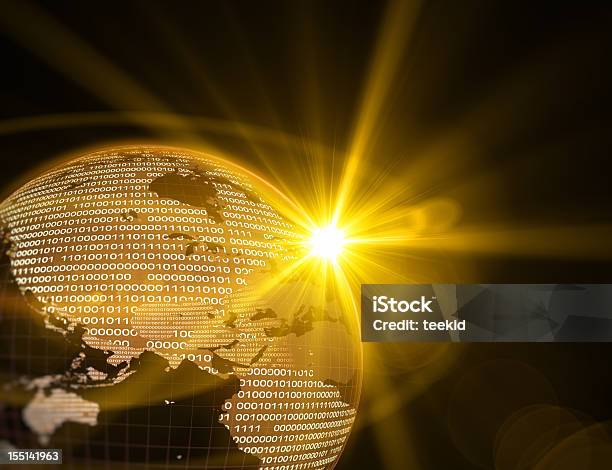 Mapa De Mundo Digital De Tierra Foto de stock y más banco de imágenes de Tecnología - Tecnología, Globo terráqueo, Planeta