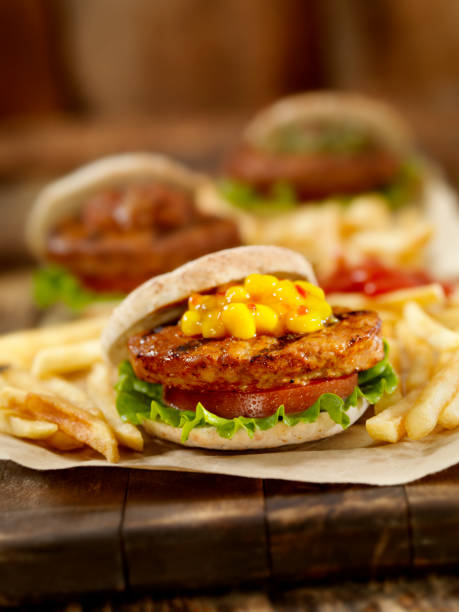 istock Mini Burger's with Sweet Corn Relish 155141982