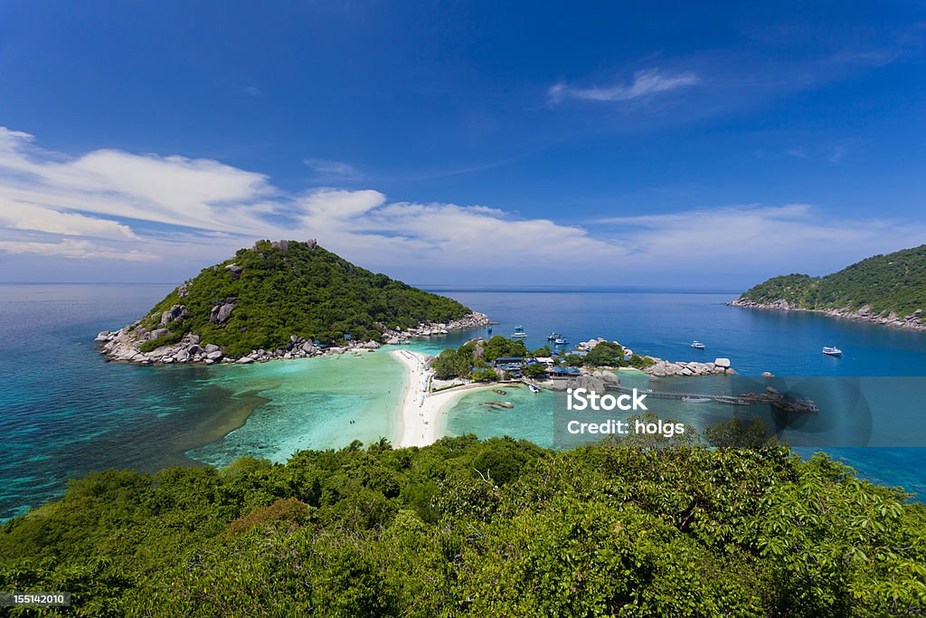 Nang Yuan Island at Koh Tao, Thailand Panoramic view of Nang Yuan Island at Koh Tao, Thailand Koh Tao - Thailand Stock Photo