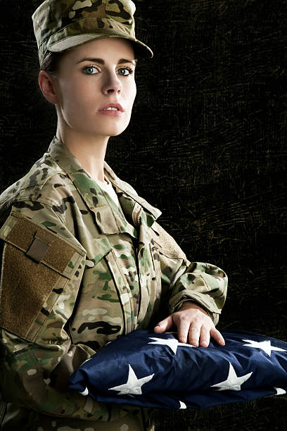 istock New US Army Multicam Uniform Series: Female American Soldier 155142048