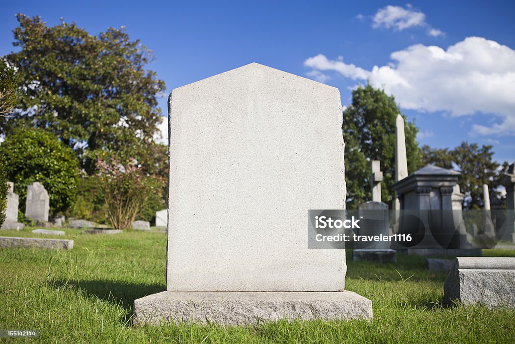 Blank Tombstone - Royalty-free Lápide Foto de stock