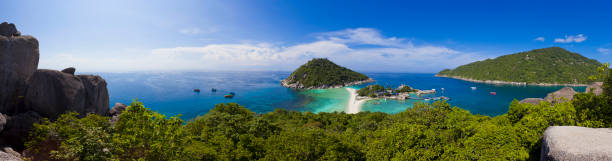 nang yuan island en koh tao, tailandia - thailand beach koh tao nautical vessel fotografías e imágenes de stock