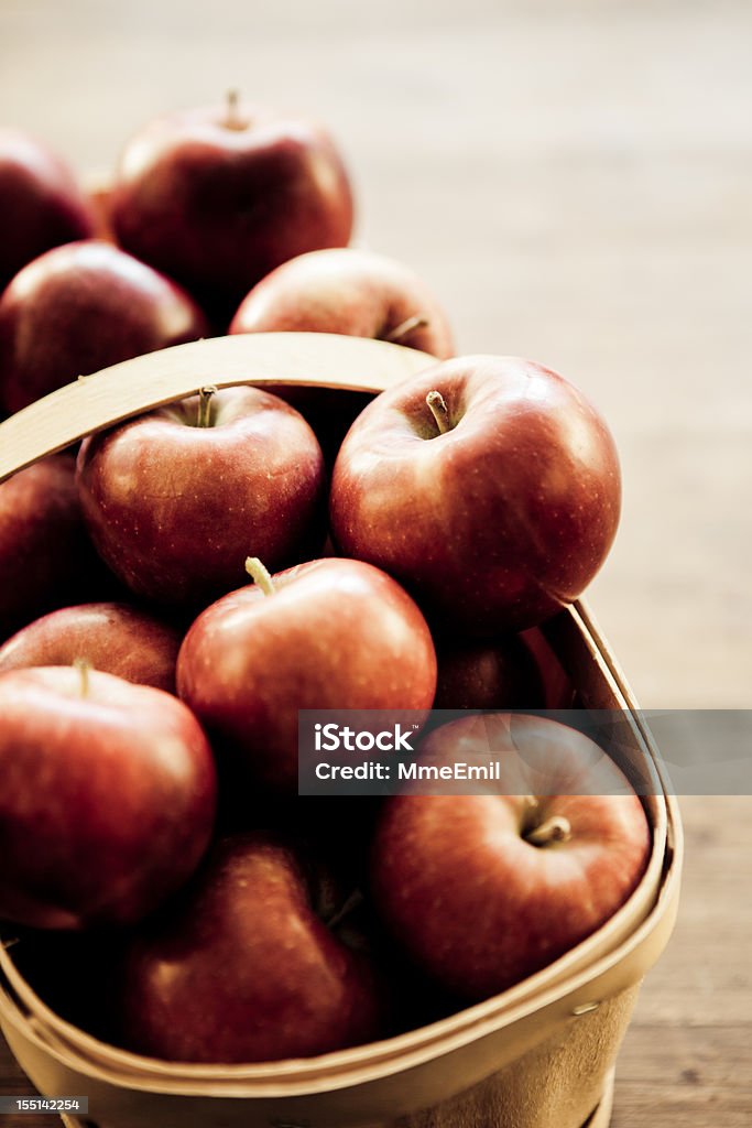 Apple-Korb - Lizenzfrei Apfel Stock-Foto