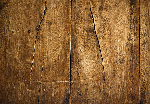 detail of wooden old door