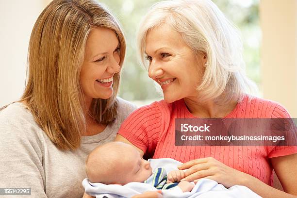 Multigeneration Family Portrait Stock Photo - Download Image Now - 30-39 Years, 50-59 Years, Adult