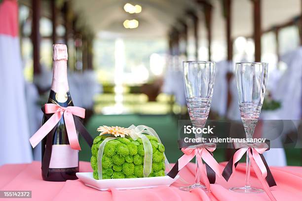 Hochzeitsdekoration Stockfoto und mehr Bilder von Schaumwein - Schaumwein, Valentinstag, Warmes Abendessen