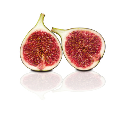 Fruit of fig isolated on a white background.