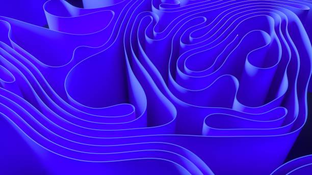 istock a purple, artistic abstract design featuring overlapping shapes in blue 1551426647