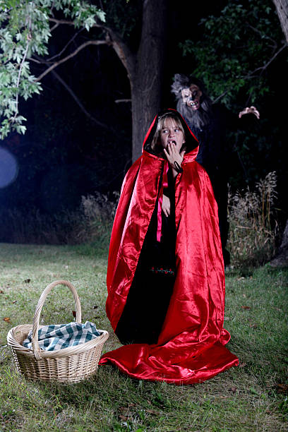 istock Little Red Riding Hood and Big Bad Wolf 155142704