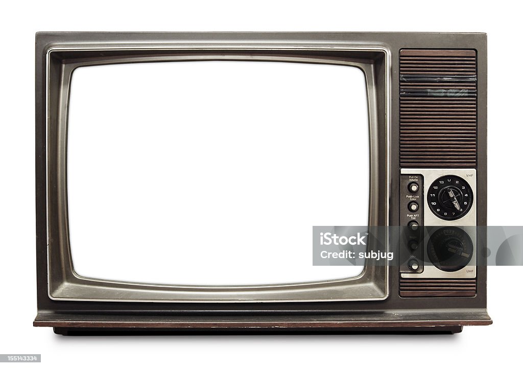Vintage TV - Zbiór zdjęć royalty-free (Telewizor)