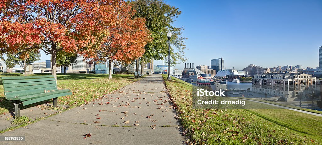 Baltimore Inner Harbor, Federal Hill, VISTA PANORÁMICA - Foto de stock de Baltimore - Maryland libre de derechos