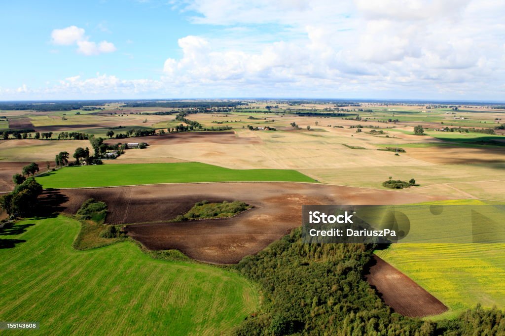 Foto aérea de terras - Foto de stock de Acima royalty-free