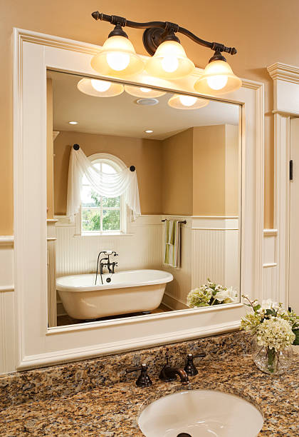 istock Bathroom vanity and clawfoot tub. 155143707
