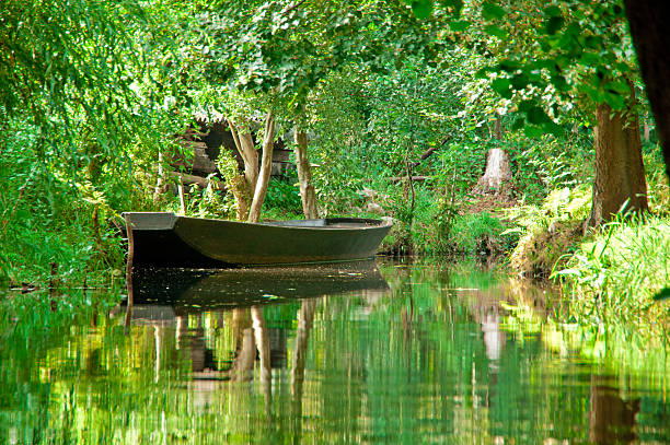 'Spreewald is a landscape in East Germany (near Cottbus). The river \