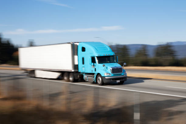 istock Truck on the highway 155144228