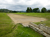 Ancient Olympias' stadium.