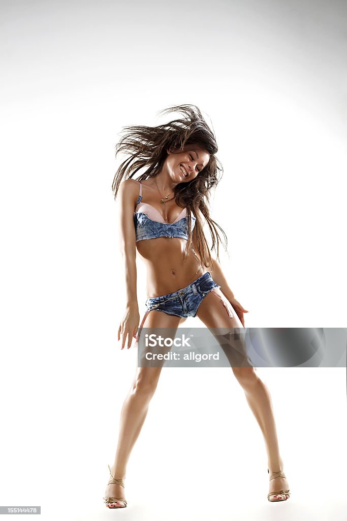 Beleza mulher de Dançarina go-go. - Foto de stock de Nu royalty-free