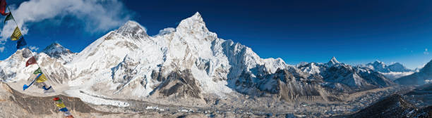 istock Everest Base Camp Khumbu Glacier prayer flags panorama Himalayas Nepal 155144505