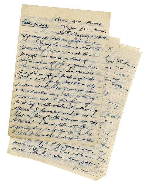istock Loving letter from British RAF serviceman, 1944 155144696