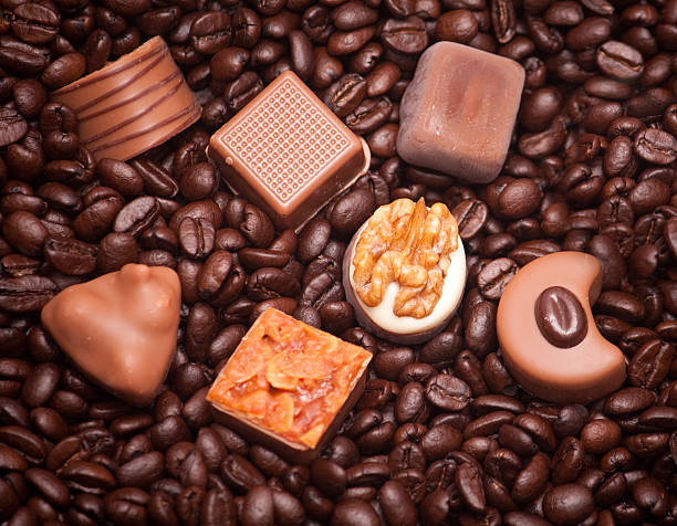 Café e Chocolate - fotografia de stock