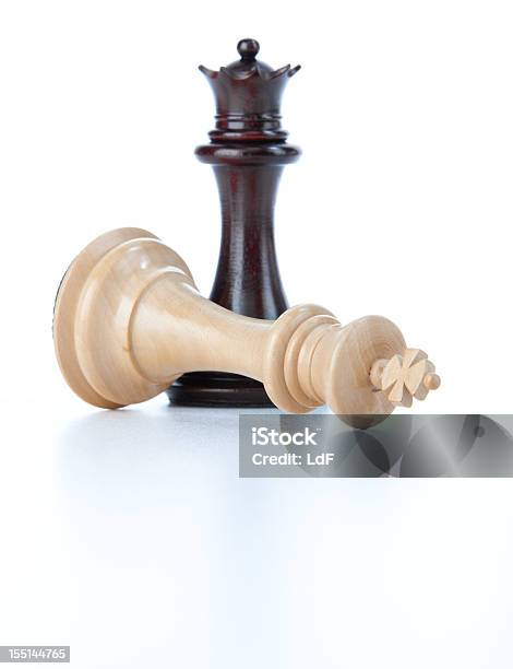 Checkmate Isolated On White Stock Photo - Download Image Now - Checkmate, White Background, Chess