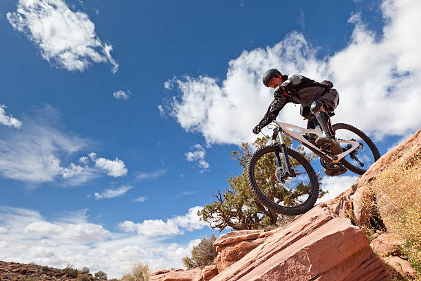 istock Mountainbike On The (Utah) Rocks 155144953