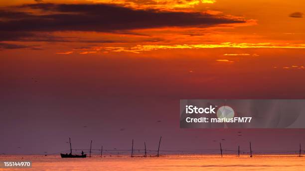 Morning Fishing Stock Photo - Download Image Now - Adult, Cloud - Sky, Color Image