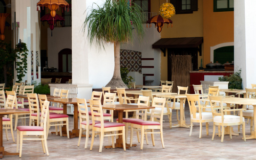 Ajui, Fuerteventura, Spain, February 26, 2024 - The beach restaurant \