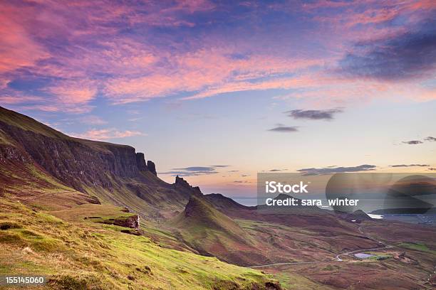 Sunrisat Quiraing Isle Of Skye Schottland Stockfoto und mehr Bilder von Landschaft - Landschaft, Schottland, Insel Skye