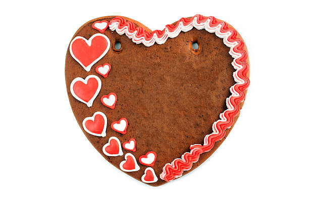 istock Copy space love heart valentines day gingerbread cookie 155145158