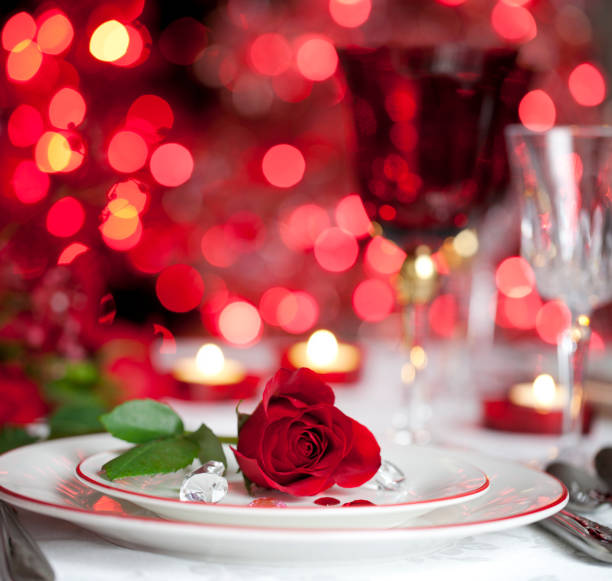 Romantic Dining stock photo