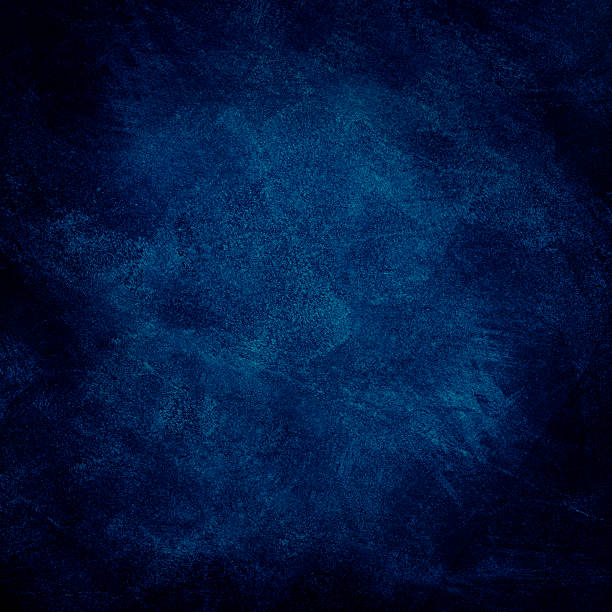 暗い青グランジ背景 - stucco wall textured textured effect ストックフォトと画像