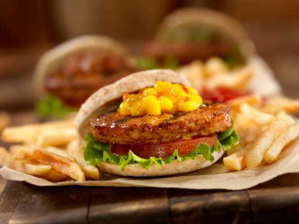 istock Mini Burger's with Sweet Corn Relish 155145675