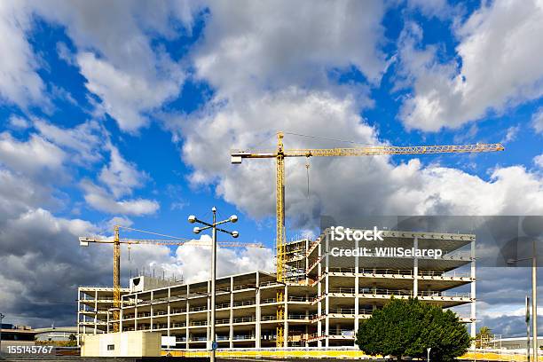 Construction Site Stock Photo - Download Image Now - Architecture, Blue, Building Exterior
