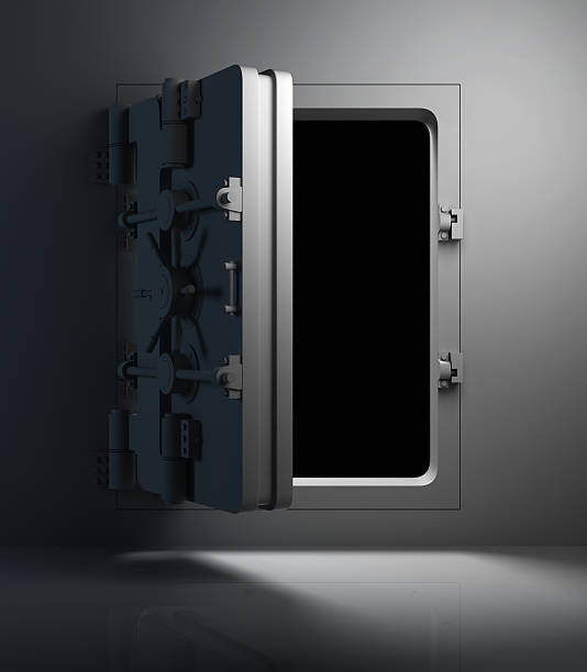 Vault Door stock photo