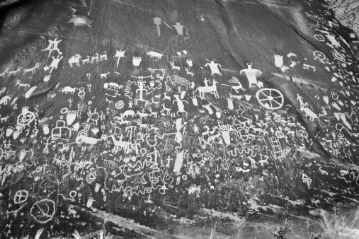 Newspaper Rock Pictograph, Petroglyph